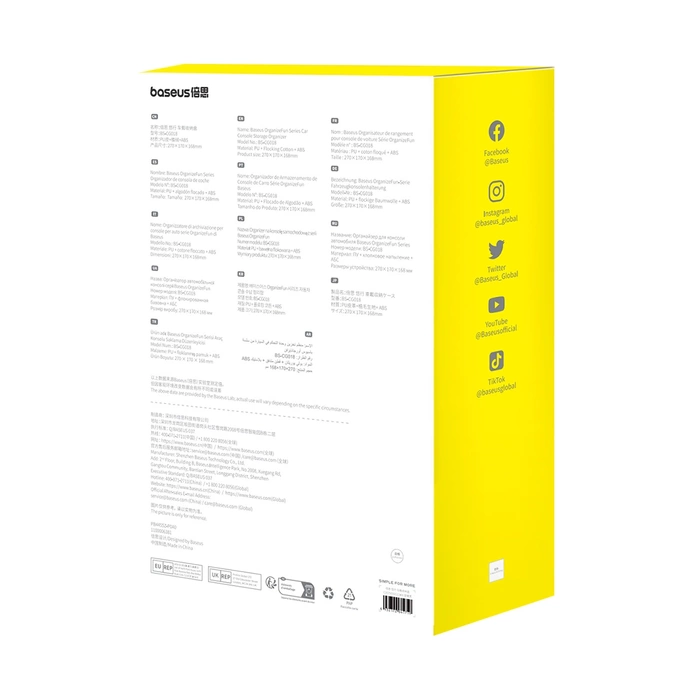 Organizator Baseus OrganizeFun Series do samochodu - czarny