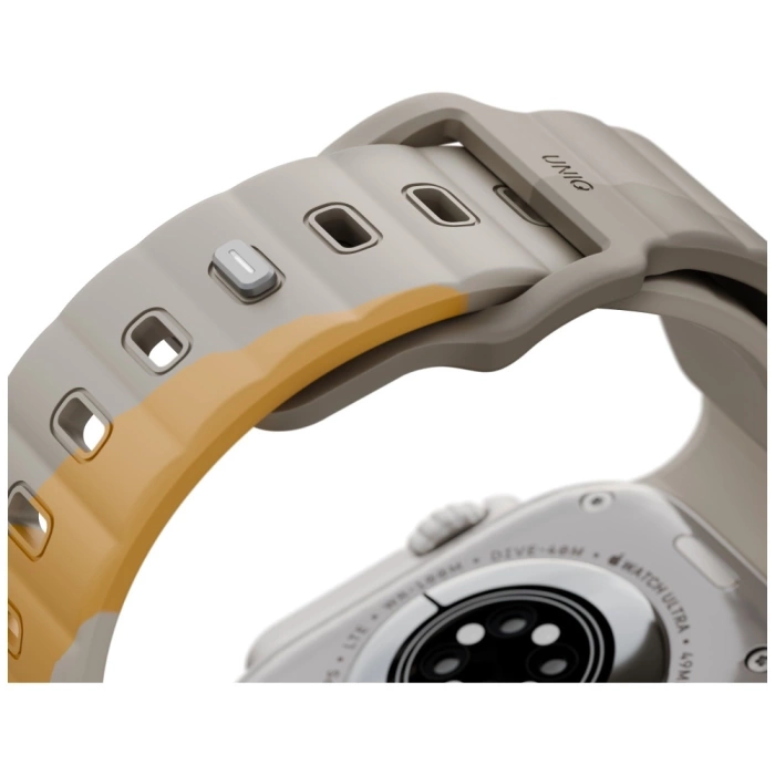 Pasek UNIQ Stride De Rubber do Apple     Watch 49/46/45/44mm beżowy