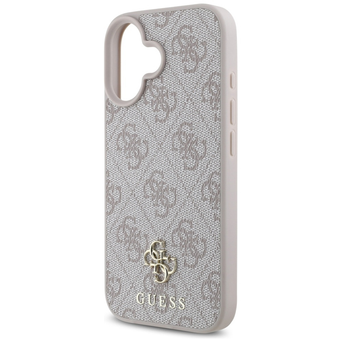 Etui Guess HC PU 4G Small 4G and Classic  do iPhone 16 MagSafe różowy