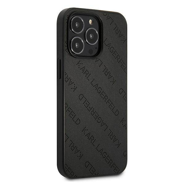 Karl Lagerfeld KLHCP13LPTLK iPhone 13 Pro 6,1" hardcase czarny/black Perforated Allover
