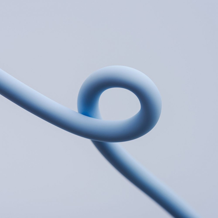 Kabel USB C do USB C Forcell F-Energy QC4.0 PD 3A 60W Silicone 1 m C344 niebieski