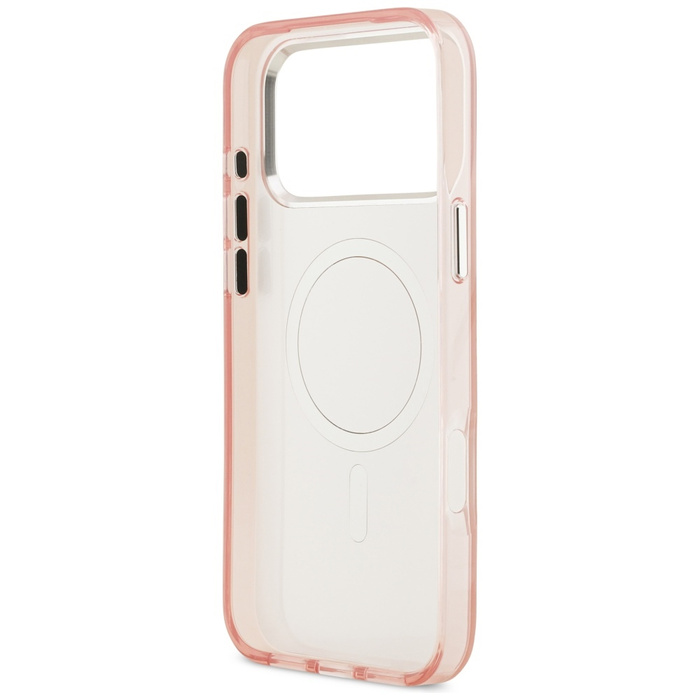 Etui Karl Lagerfeld IML Aquarelle        Choupette & Logo MagSafe do iPhone 17 Pro Max różowy