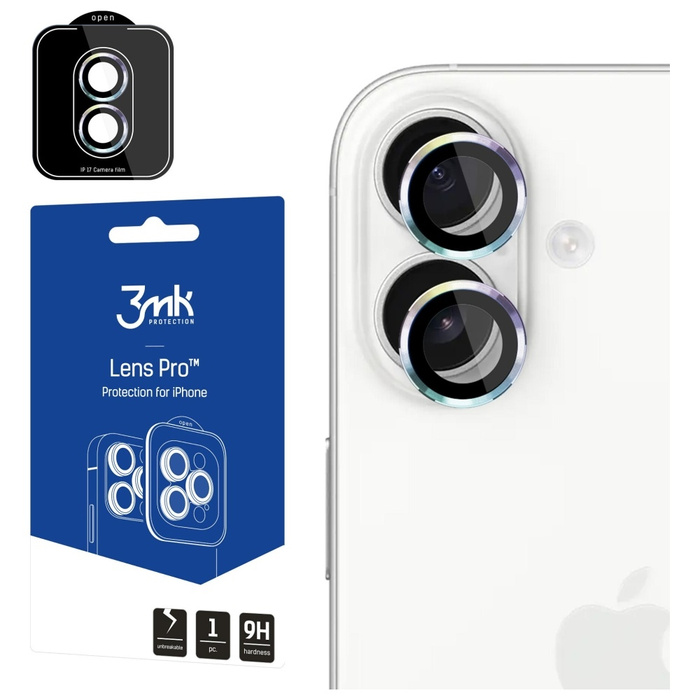 Ochrona na obiektyw aparatu 3MK iPhone 17 Lens Protection Pro wielokolorowy