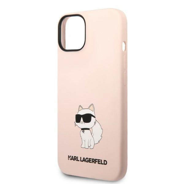 Etui Karl Lagerfeld Klhcp14ssnchbcp Iphone 14 6,1" Hardcase Różowy/pink Silicone Choupette Case