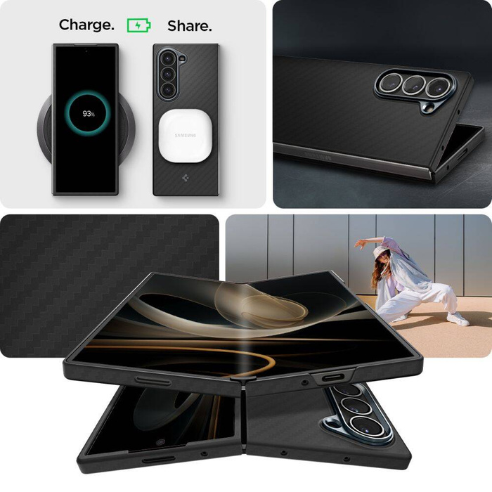 ETUI SPIGEN AIRSKIN GALAXY Z FOLD 6 ARAMID BLACK