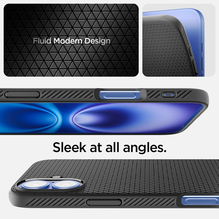 Etui SPIGEN LIQUID AIR IPHONE 16 PLUS MATTE BLACK