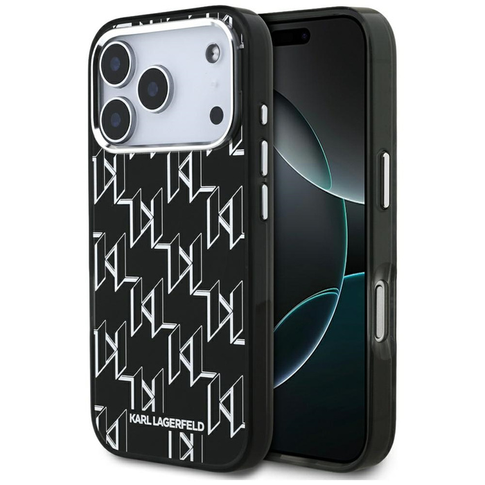 Etui Karl Lagerfeld IML KL Monogram      MagSafe do iPhone 17 Pro czarny
