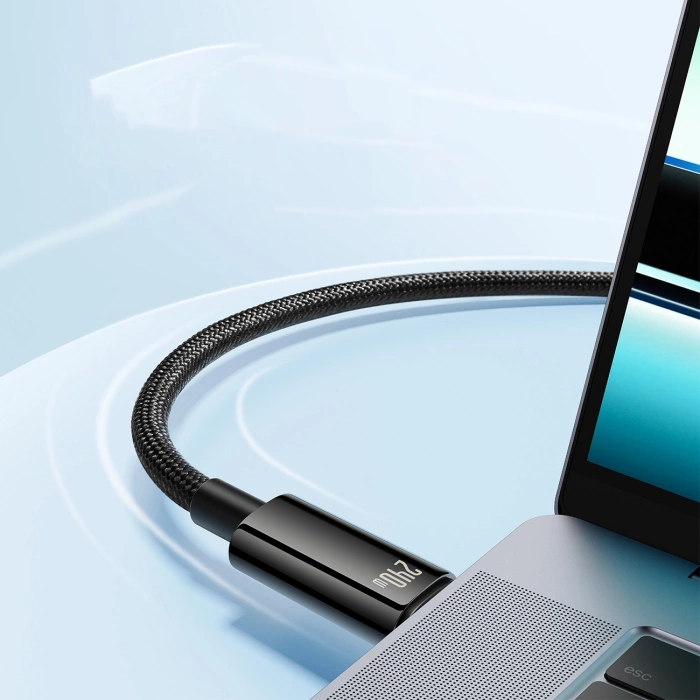 Kabel Baseus CAWJ040101 USB-C - USB-C 240W 480Mb/s 2m - czarno-szary