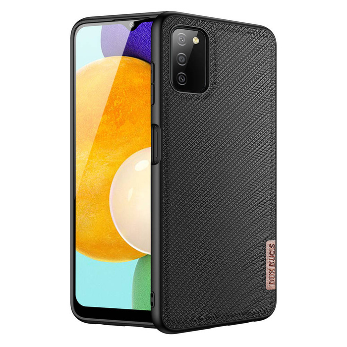Dux Ducis Fino etui pokrowiec pokryty nylonowym materiałem Samsung Galaxy A03s czarny