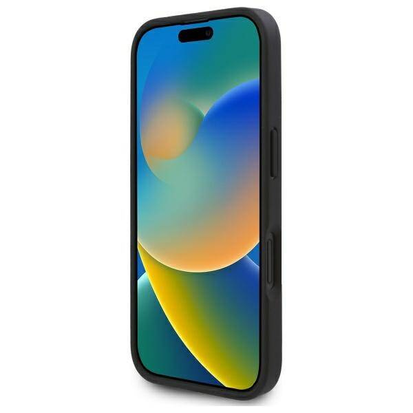 Etui Karl Lagerfeld iPhone 16 6.1" czarny/black hardcase Cardslots Monogram