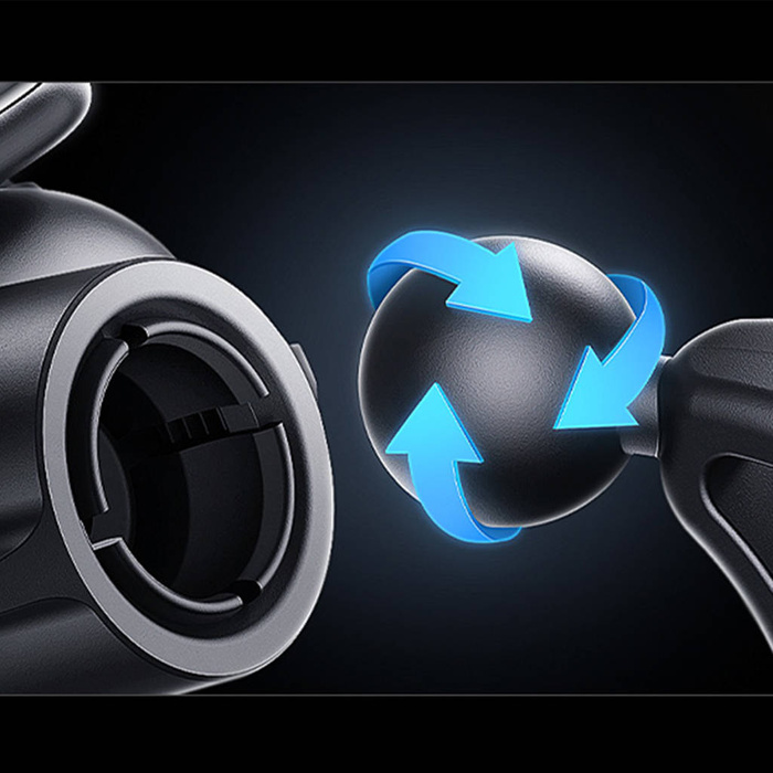 Baseus Steel Cannon Pro solarny automatyczny uchwyt samochodowy na kokpit czarny (SUGP010001)