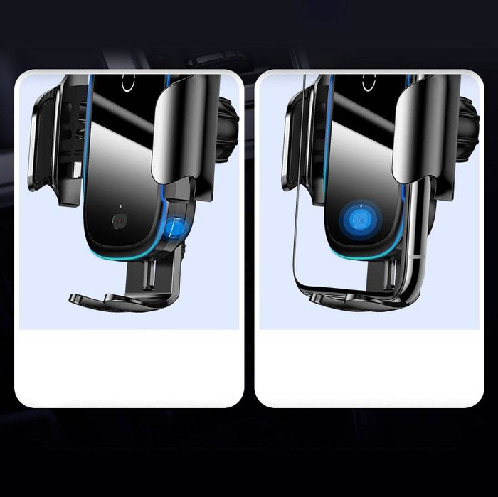 Baseus automatyczny elektryczny uchwyt samochodowy bezprzewodowa ładowarka Qi 15W czarny (WXHW03-01)