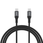 Kabel Dudao L3CC USB-C - USB-C 60W 1,2m w oplocie - czarny