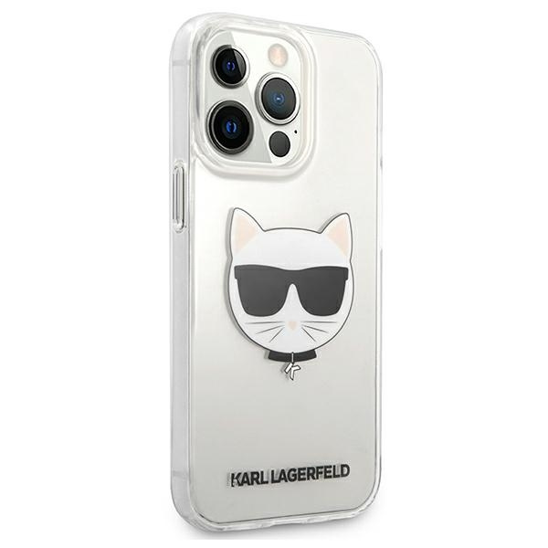 Etui KARL LAGERFELD Apple iPhone 13 Pro Max Choupette Head Bezbarwny Hardcase