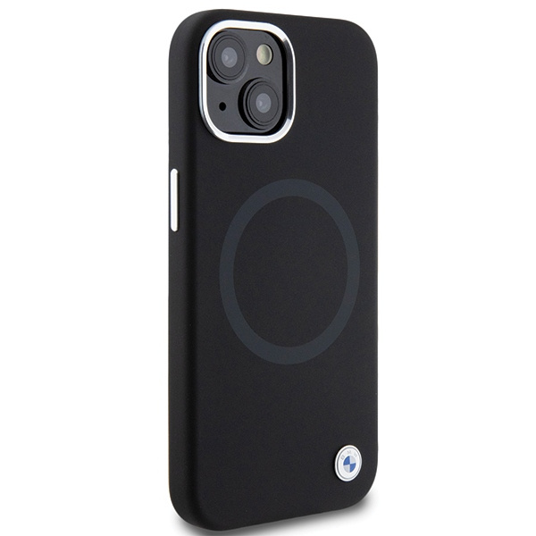 Bmw Bmhmp15msilbk2 Iphone 15 Plus 6.7" Czarny/black Signature Liquid Silicone Magsafe