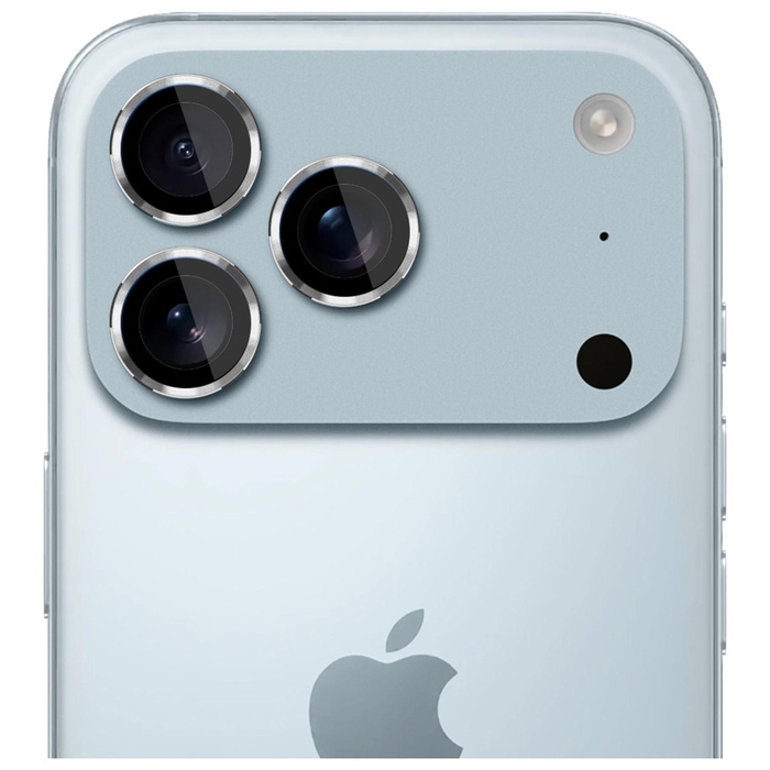 Ochrona na obiektyw aparatu 3MK iPhone 17 Pro /17 Pro Max Lens Protection Pro srebrny