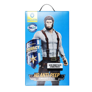 Szkło Hartowane 5D Mr. Monkey Glass - Apple iPhone 16 Pro Max czarny (Strong Privacy)