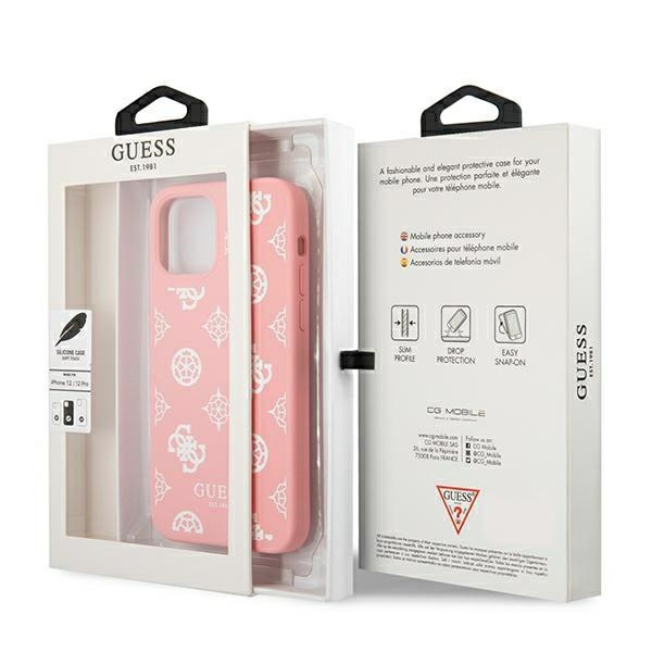 Etui GUESS Apple iPhone 12 Pro Max Peony Collection Różowy Hardcase