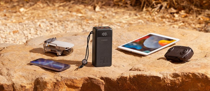 VEGER powerbank 50000 mAh PD QC3.0 5A 22,5W Tank Lite (W5001) czarny