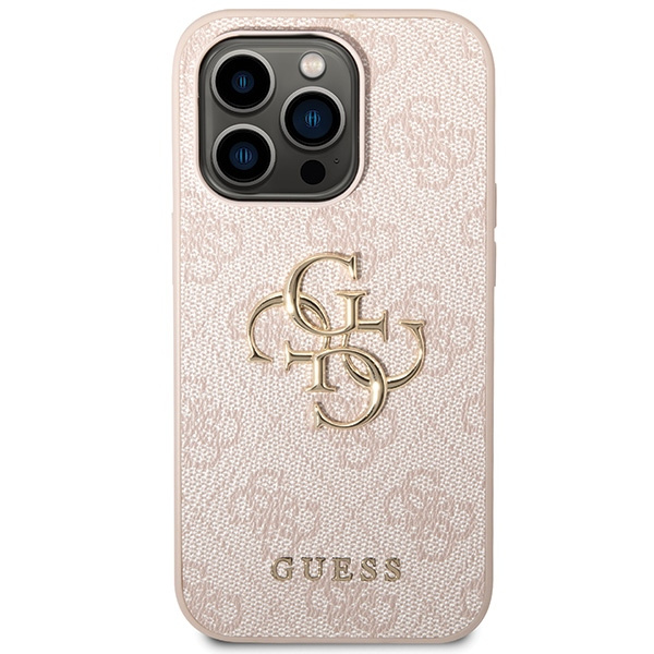 Etui Guess GUHCP15L4GMGPI iPhone 15 Pro 6.1" różowy/pink hardcase 4G Big Metal Logo Case