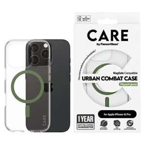 Etui CARE by PanzerGlass Flagship Case iPhone 16 Pro 6,3" zielony/green MagSafe 1370