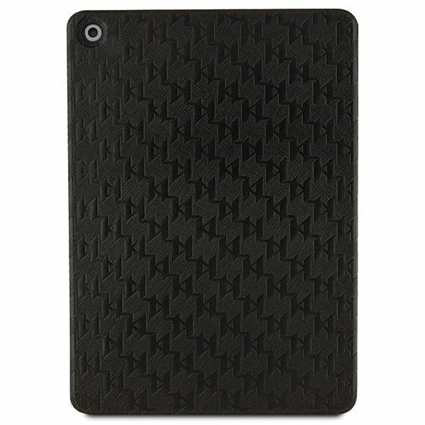 Karl Lagerfeld KLFC10SAKHPCK iPad 10.2" Folio Magnet Allover Cover czarny/black Saffiano Monogram Choupette