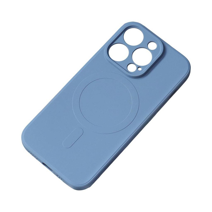 Etui Silikonowe etui kompatybilne z MagSafe do iPhone 15 Silicone Case - granatowe Case