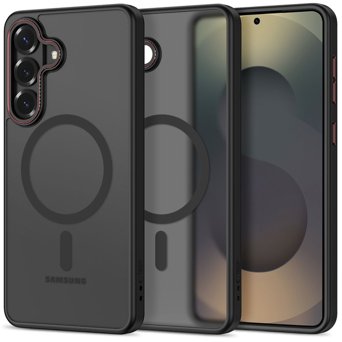 TECH-PROTECT MAGCAM MAGSAFE GALAXY S26 MATTE BLACK/RED