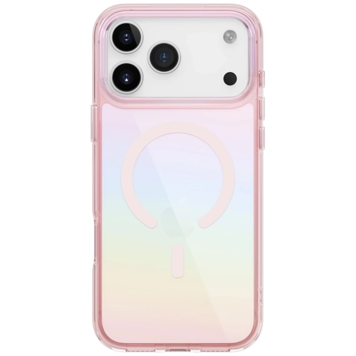 Etui UNIQ Iridescia do iPhone 17 Pro     Magclick Charging pink prism