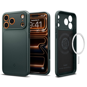 ETUI SPIGEN IPHONE 17 PRO MAX THIN FIT MAG MAGSAFE ABYSS GREEN