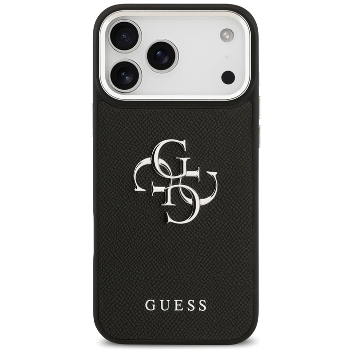 Etui Guess Grained Big 4G Classic Logo   do iPhone 17 Pro Max czarny