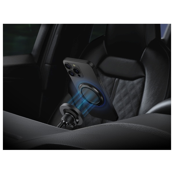 UNIQ Gripfit Premium 360 Magnetic         Mount&Kickstand Uchwyt Magnetyczny czarny/carbon black