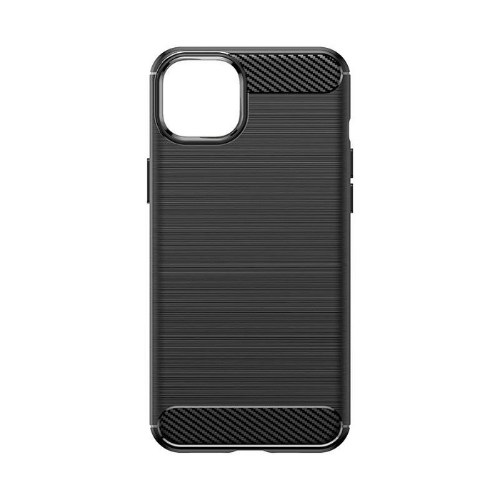 Etui Elastyczne etui wzór karbon do iPhone 15 Plus Carbon Case - niebieskie Case