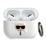 Etui KARL LAGERFELD Apple AirPods Pro Silicone Ikonik Biały Case