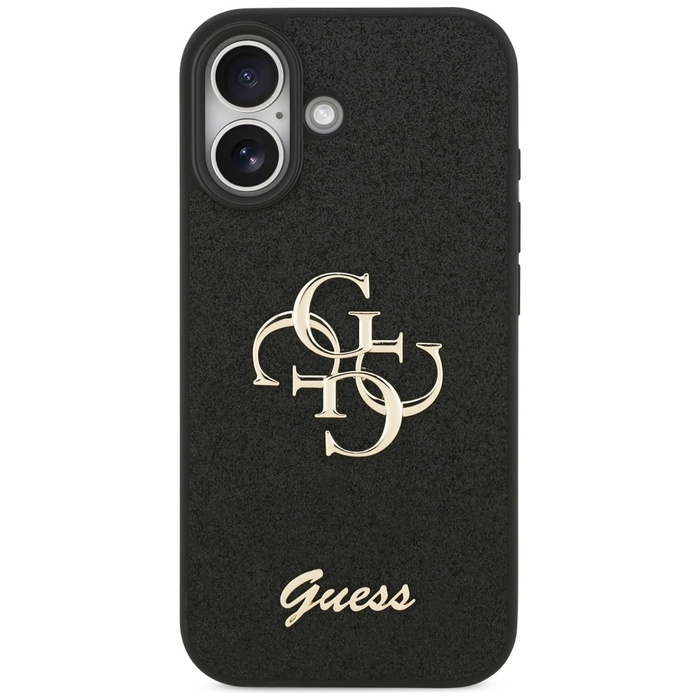 Etui Guess Fixed Glitter Big 4G do       iPhone 17 czarny