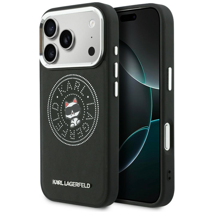Etui Karl Lagerfeld Point & Choupette    Sketch MagSafe do iPhone 17 Pro czarny