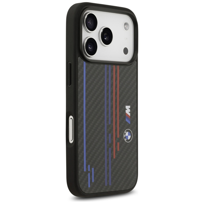 Etui BMW M Kevlar Lines & Logo MagSafe   do iPhone 17 Pro czarny