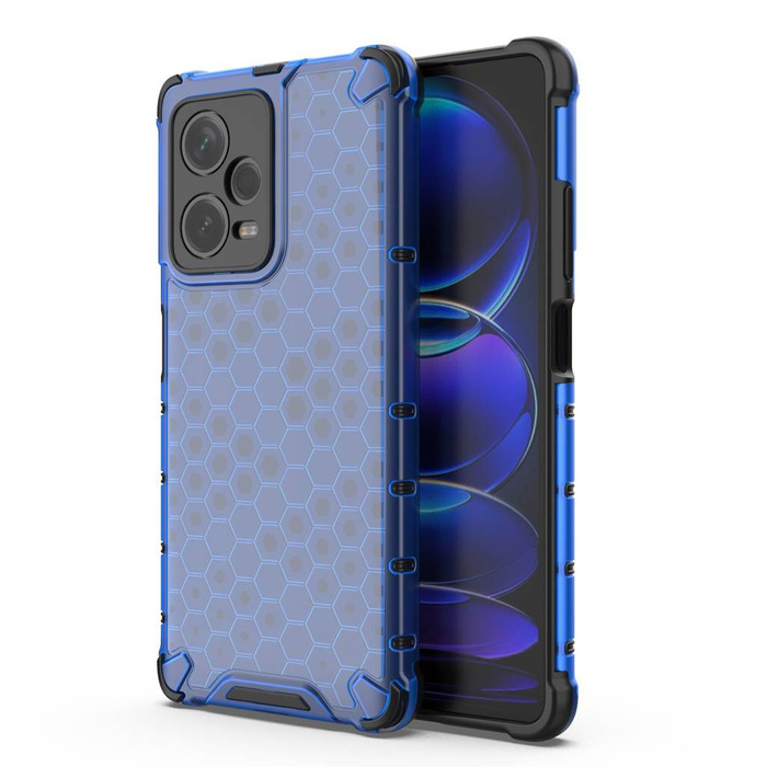 Etui Honeycomb etui do Xiaomi Redmi Note 12 Pro+ pancerny hybrydowy pokrowiec niebieskie Case