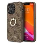 Etui GUESS Apple iPhone 13 13 Pro 4G With Ring Stand Brązowy Hardcase