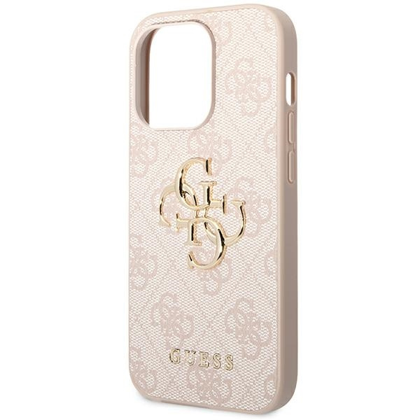 Etui GUESS Apple iPhone 14 Pro Max 4G Big Metal Logo Różowy Hardcase