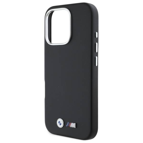 Etui BMW iPhone 16 Pro Max czarny/black hardcase M Smooth Full Wrapped Metal
