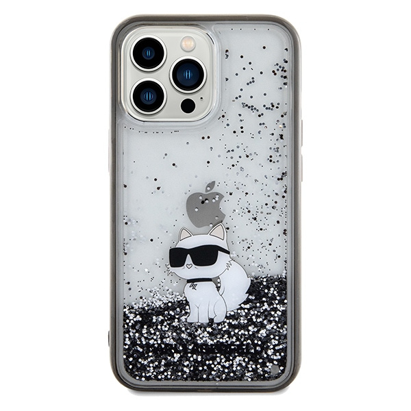 Etui Karl Lagerfeld KLHCP13LLKCNSK iPhone 13 Pro / 13 6.1" transparent hardcase Liquid Glitter Choupette Case