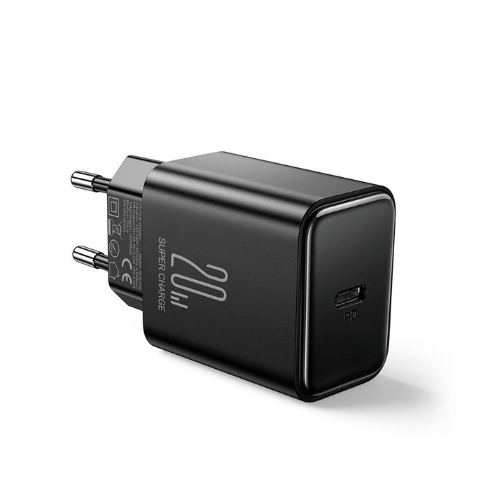 Ładowarka USB C 20W PD Joyroom JR-TCF06 z kablem USB C - Lightning | czarna