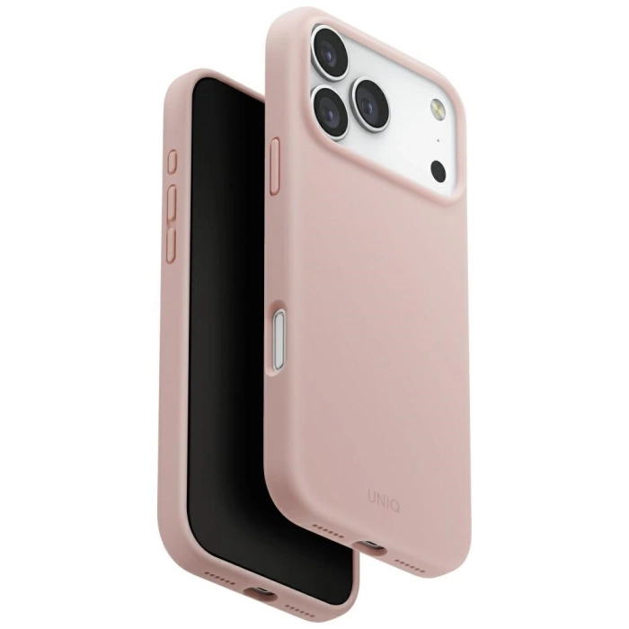 Etui UNIQ Lino do iPhone 17 Pro Max      Magclick Charging różowy