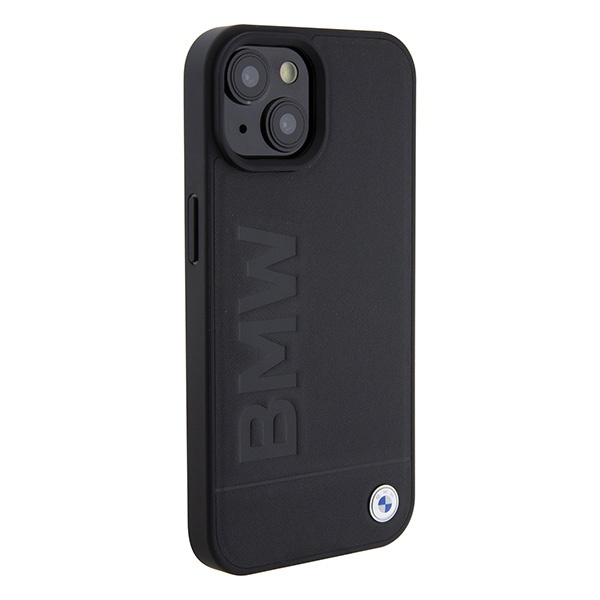 Etui BMW BMHMP15SSLLBK iPhone 15 6.1" czarny/black Magsafe hardcase Signature Logo Imprint Case