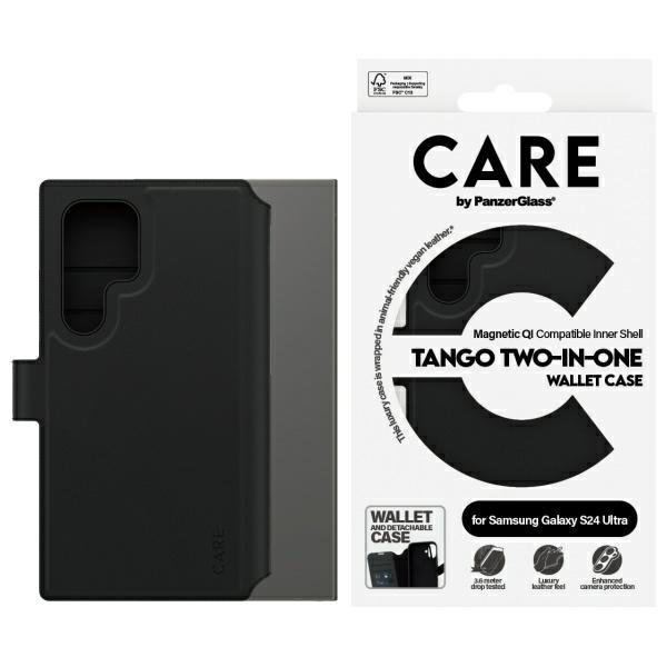 CARE by PanzerGlass Feature Tango 2in1    Wallet Sam S24 Ultra czarny/black 1165
