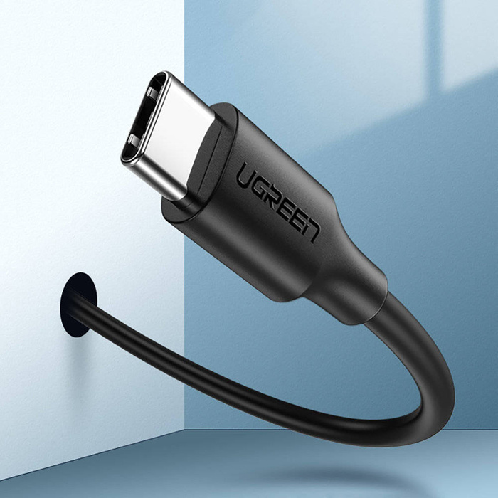 Ugreen kabel przewód USB - USB Typ C Quick Charge 3.0 3A 0,25m czarny (US287 60114)