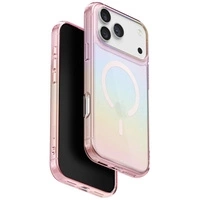 Etui UNIQ Iridescia do iPhone 17 Pro     Magclick Charging pink prism