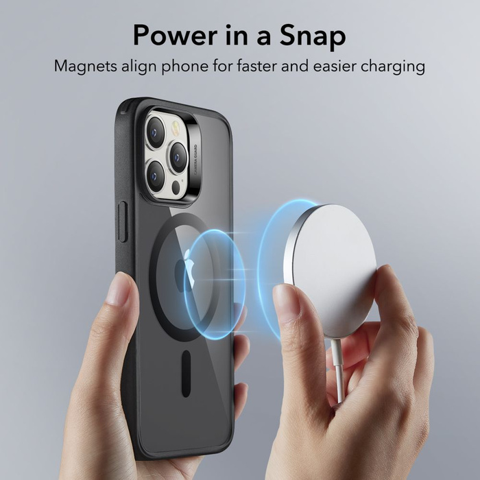 Etui Esr Ch Halolock Magsafe iPhone 14 Pro Max Frosted Black