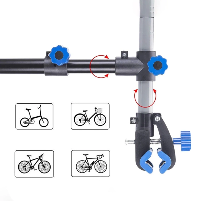 Stojak serwisowy Rockbros MP-01 do rowerów z pokrętłami nablatowy - czarny